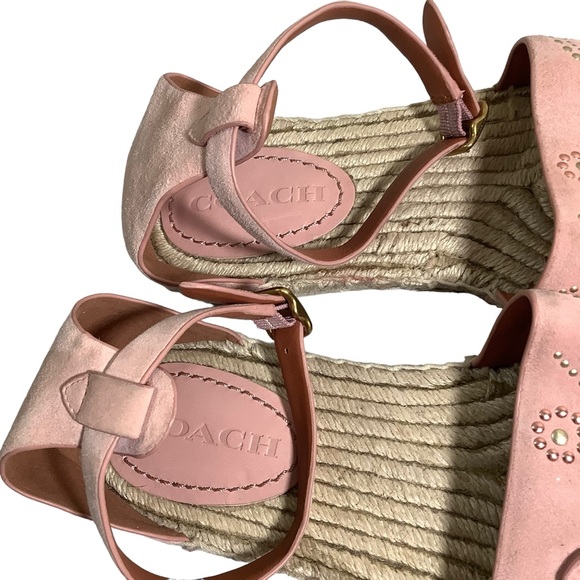 Coach 3D Floral Ankle Strap Astor Sandal in Peony G2054 - Picture 10 of 12